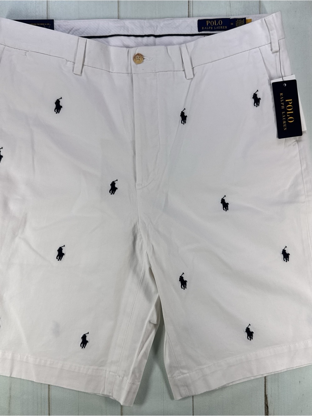 Polo Ralph Lauren Mens 36T White Stretch Classic Fit Pony Logo NWT $125